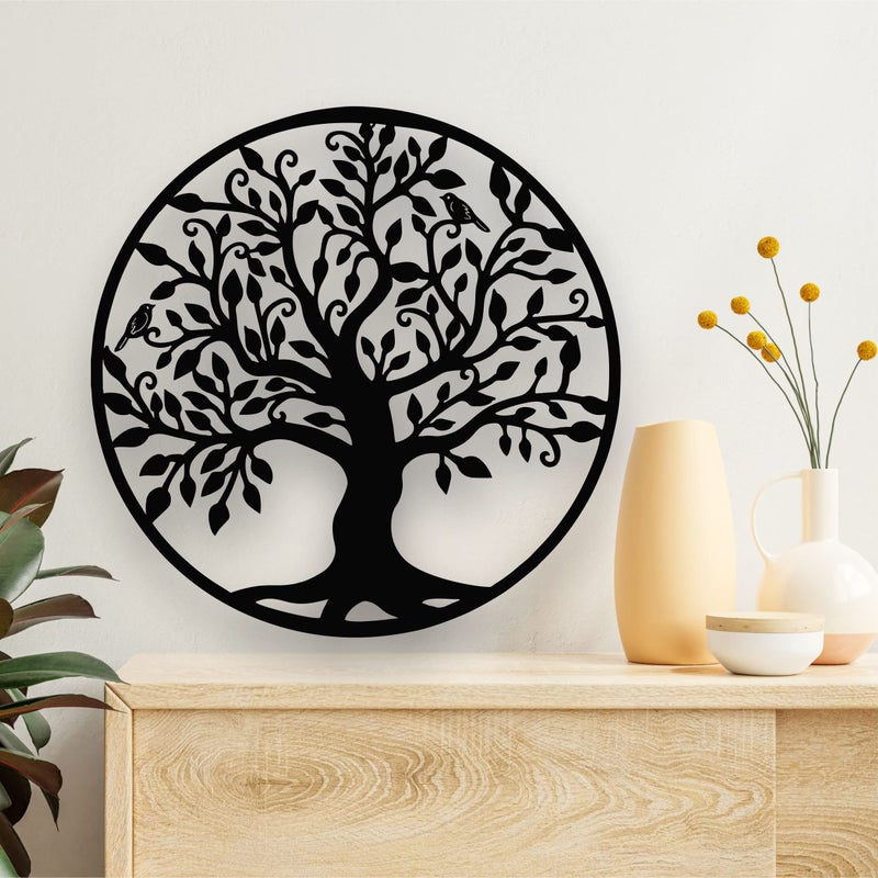 DEKADRON Metal Wall Art - Tree of Life - Family Tree Metal Wall Decor Home Office Decoration Bedroom Living Room Decor (23" W x 24" H/58x61cm) - Image 5